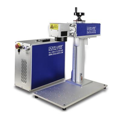 China Laser marking large size 3d fiber laser silver marking machine ring marking laser marking machine for metal marking for sale