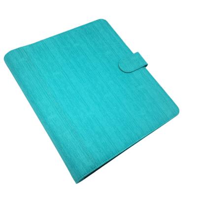 China Carpeta de archivos de cuero 80gsm 0.35KG de la escuela A4 de Ring Binder 100sheets del verde de la oficina en venta