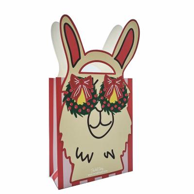 China Eco Friendly Branded Paper Bags 300gsm Luxury Gift Christmas Tote Fashion Shopping Packaging for sale