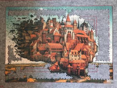 China Puzzlen 250gsm DIY OPP 1000 Stücke Block-fertigten Kinderrätselspiele 15kgs besonders an zu verkaufen