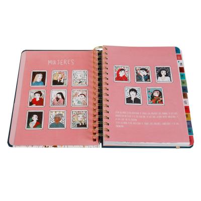 Cina taccuino diretto a spirale durevole della copertina dura di Planner Book 100gsm dell'organizzatore di 142*210mm in vendita