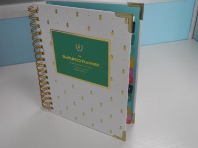 Cina Il libro del pianificatore di evento di Notebook 200pages dell'organizzatore del progetto dell'OEM ha personalizzato le pagine 120GSM in vendita