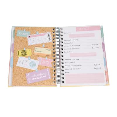 China atascamiento de alambre gemelo cosido 2m m del doble de Planner Book OPP 157gsm del organizador en venta