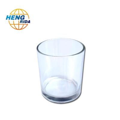 China Wholesale home decoration home decoration transparent glass candle holders for sale