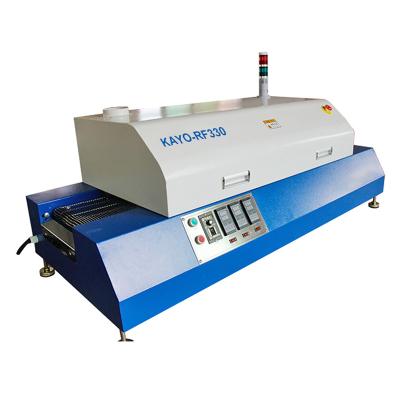 China PCB Soldering KAYO-RF330 Desktop 3 Heating Zones Reflow Soldering Equipment Automatic Reflow Soldering Furnace for PCBA for sale