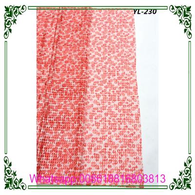 China High Quality Jacquard Tulle Lace Fabric Nigerian Embroidered African Tulle for sale