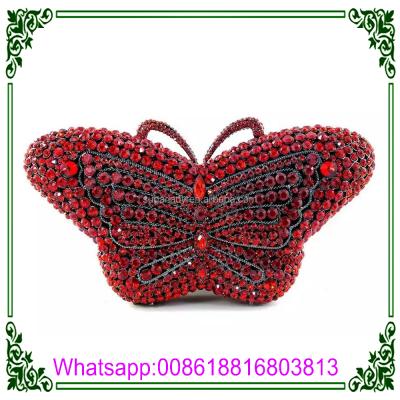 China Grasp Butterfly Shape Elegant Fashion Dinner Clutch Bag Wholesale Beaded Clutch Bag Evening for sale