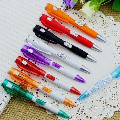 China Pen New Arrival Plastic Promotional Ball Pen With Light, LED Pen Wholesale Multifunctional Tip for sale