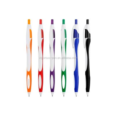 China Promotional Pen Best Selling White Stationery Pen Promotion Ballpoint Pen Office Plastic Pen for sale