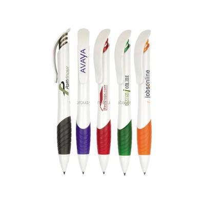 China Promotional Pen White Barrel Plastic Pen For Promotion for sale