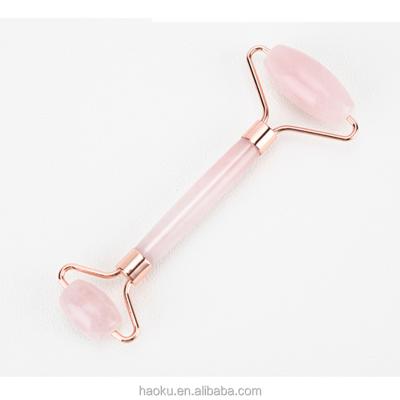 China Hot Selling Anti Aging Pink Outdoor Soft Rose Quartz Gua Sha Therapy Nephrite Stone Massage Set Natural Jade Roller For Face for sale