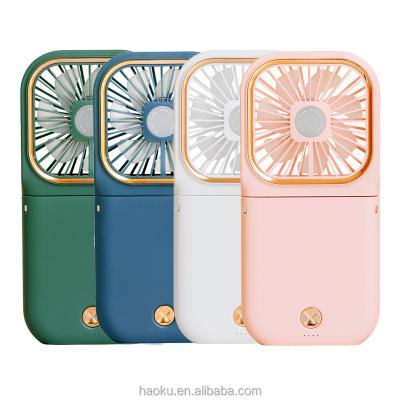 China Air Cooling Fan For Mini Cooler Neck Portable Hand Fan Rechargeable Battery Usb Air Cooling Free Hanging Handheld Desktop Fan For Free Hand for sale