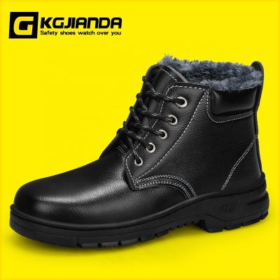 China Anti Puncture KGJIANDA Made in China Safety Boots Iron Toe Anti-Puncture Wear Resistant Rubber Sole Boots for sale