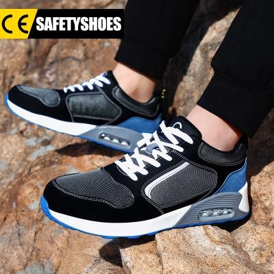 China KGJIANDA Lightweight Steel Toe Air Cushion PU Outsole Safety Shoes Outdoor Sports Steel Toe Safety Shoes for sale