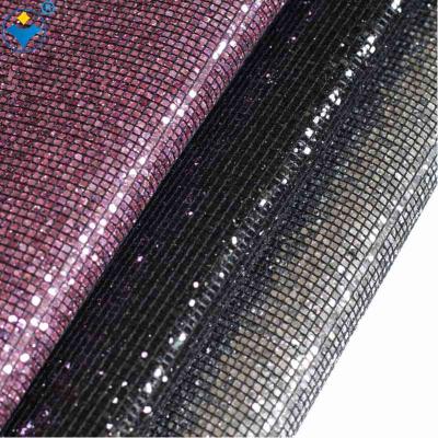 China Fashion PU Mesh Glitter Abrasion-Resistant Woven Leather Fabric For High Heel Shoes for sale