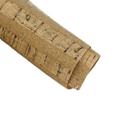 China Customized Woven Backing Fabric Abrasion-Resistant Natural Cork Leather For Wall Covering for sale