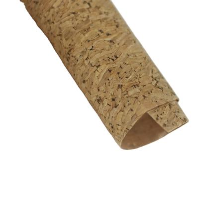 China Anti-rust Woven Backing Embossed Pattern Cork Synthetic Leather Lamination Sheet for sale