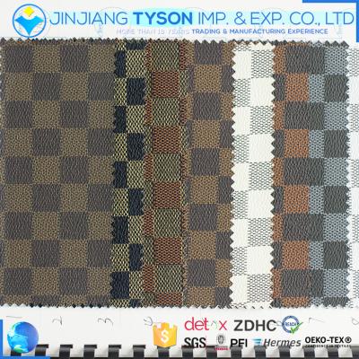 China Abrasion-Resistant Most Popular Embossed Control Pattern PVC Synthetic Leather for sale