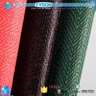 China Anti-rust wholesale PVC elastic embossed printed synthetic leather for wall decorate for sale