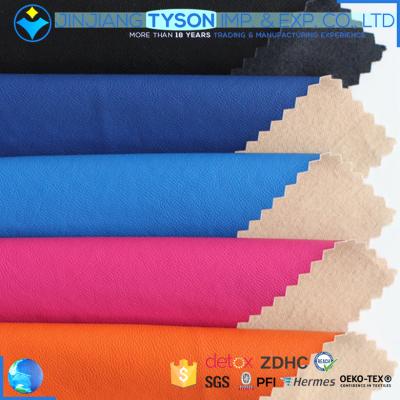 China Factory price Abrasion-resistant multicolor woven material woven material PU rexine fabric roll for sale