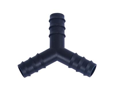 China Economical Custom Design Y Type Metric Tee Connector Fitting For Piping Water Irrigation Garden YZSTC0216 for sale