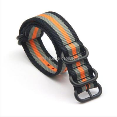 China Interchangeable fabric watch strap 16mm, 18mm, 20mm, 22mm, 24mm ready for delivery in 3 days for sale