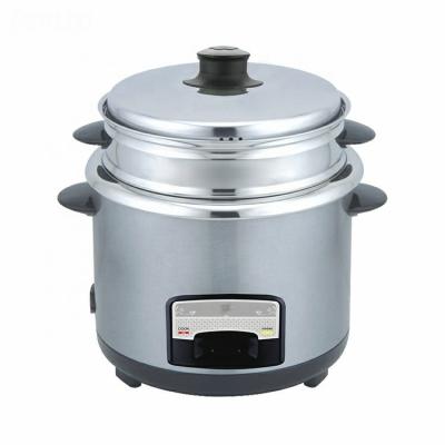 China Stainless Steel High Temperature Cylinder Pad 1.8L Upright Electric Rice Cooker (Non-Stick Aluminum Pot+ Steamer) for sale