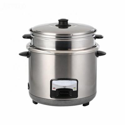 China Stainless Steel High Temperature Cylinder Bangladesh 1.8L Upright Electric Pad Rice Cooker (Non-stick+SS Double Pot) for sale