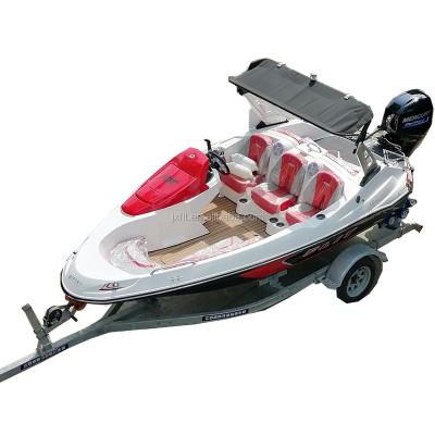 China Small fiberglass fiberglass wakeboard tower boat with speaker for wholesale for sale