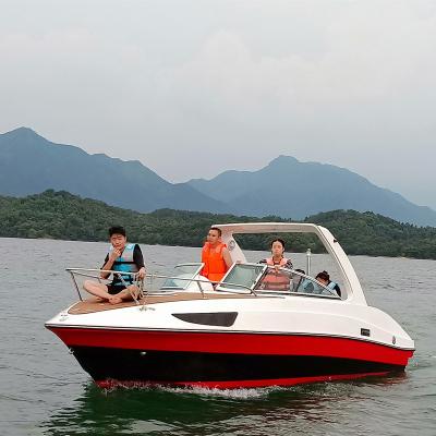 China Fiberglass Factory Cruise Good Quality Small Yacht Boat Luxury Rowing Boats Speed ​​Boats for sale