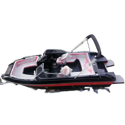 China Fiberglass factory sales 8 to 10 person 19ft 5.8m small luxury fiberglass boat passenger speed boat for sale