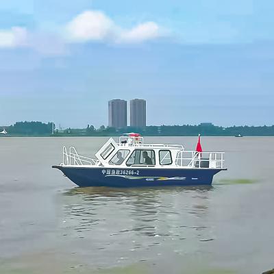 China High quality aluminum 21ft patrol or leisure work fishing barge with cabin for wholesale for sale