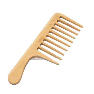 China Home Environmental Friendly Personalized Bamboo Comb Without Static Wide Tooth Comb for sale