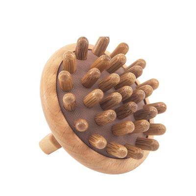 China Good Quality Round Body Disposable Bath Brush Natural Wood Bristle Massage Brush Wooden Brush Wholesale for sale