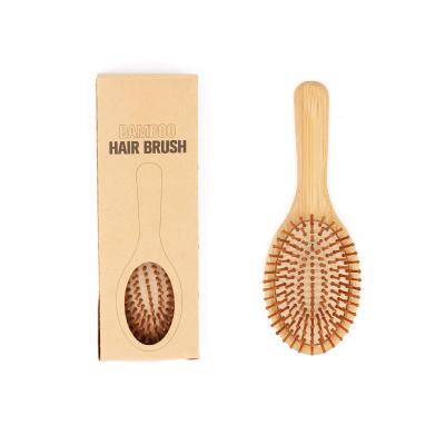 China Cushion Popular Wholesale Natural Bamboo Wooden Paddle Brush Paddle Brush Air Cushion Bamboo Brush for sale