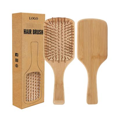 China Cushion Ladies Favorite High Quality Environmentally Friendly Bamboo Handle Pulp Brush Large for sale