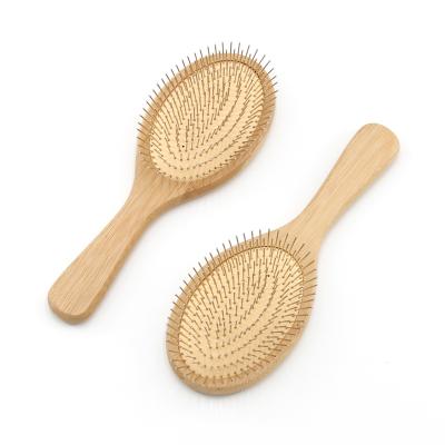 China Good Quality Bamboo Cushion Wig Brush Handle Paddle Hair Extension Wig Sweep Brush Stainless Steel Wholesale for sale