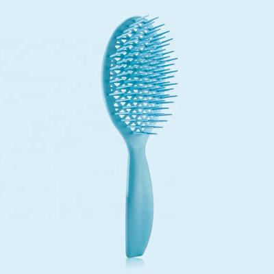 China Wholesale Duct Vented Detangling Brush Curly Hair Custom Logo Household Multicolor Plastic Dryer Wet Duct Brush for sale