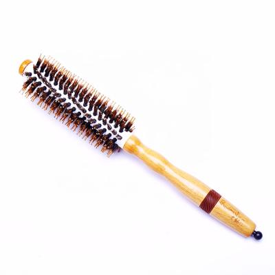 China Factory Price Round Professional Natural Wooden Hair Styling Brush Boar Straighten Wooden Round Hair Brush for sale