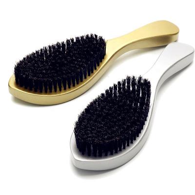 China Hot-selling 360 soft boar bristle wave brush 100% wooden male beard brush wave brush factory direct cheap prices for sale