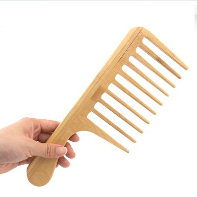 China At home the public like the environmental protection of natural bamboo and wooden wide tooth comb can be biodegradable for sale