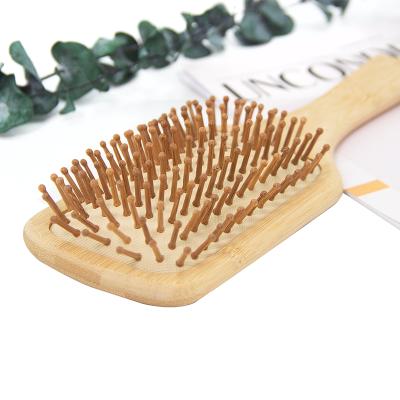 China Wholesale Cushion Scalp Massage Paddle Sweep Paddle Air Cushion High Quality Natural Eco-Friendly Bamboo Hair Brush for sale