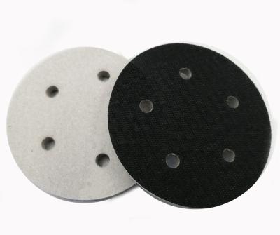 China Hot Sale Factory 5hole 5Inch 125mm Car Body Sponge Interface Pad Foam Polish Pad Sander Tool Accessories For Car for sale