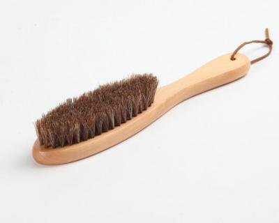 Chine Brosses du poil d'animal/vraie brosse de chaussure de crin avec la longue poignée en bois à vendre