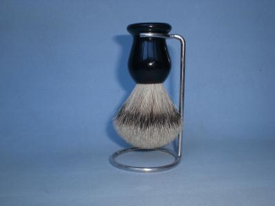 China Chrome Or Nickel Finish Shaving Brush Stand / Mens Shaving Gift Set for sale