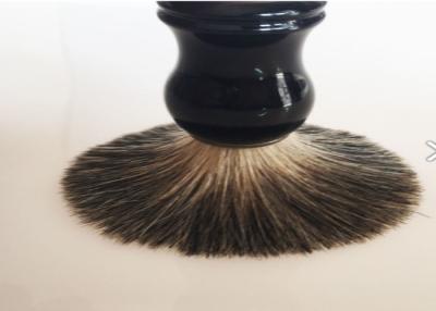 Cina Maniglia bagnata pura nera della resina del nero dei capelli della barba della spazzola di rasatura degli uomini del tasso di 100% in vendita