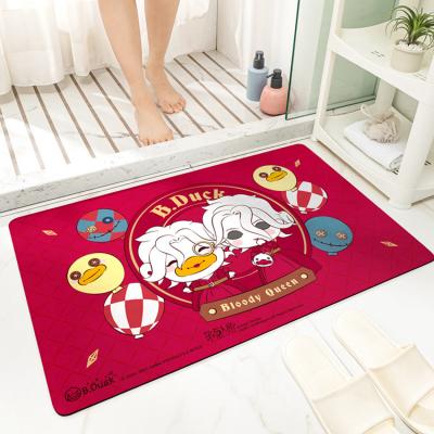 China DAJIANG Floor Mat Washable Bath Mat Quick Test Strong Water Absorbent Bathroom Cover for sale