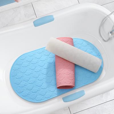 China DAJIANG Washable Bath Mat Color Tub Mats Non Slip Suction Cup Wall Strong Absorbent Rubber Floor Mat for sale