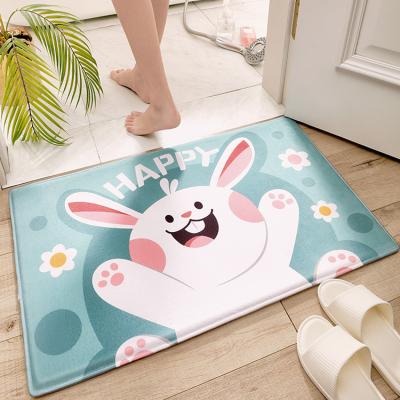 China DAJIANG Flannel Bathroom Rug 3Dprinting Manufacturing Price Non-slip Wholesale CUTE Living Room Carpet Rug for sale