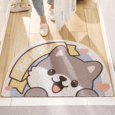 China DAJIANG Washable Anti Slip Doormats For Exterior Front Entrance Silk Loop Covers for sale